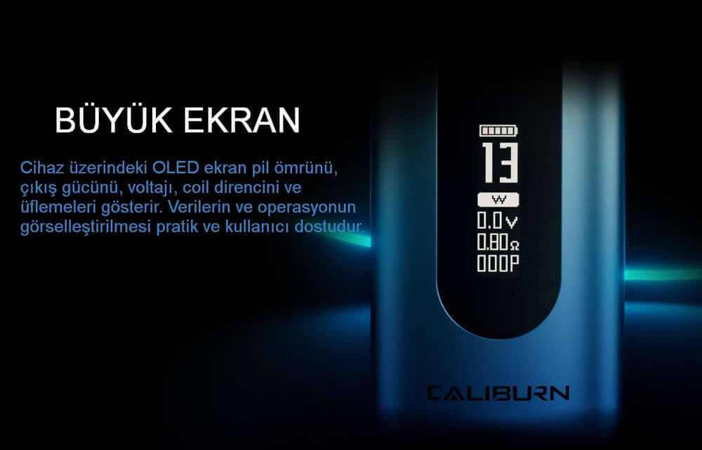 Uwell Caliburn X Ekran